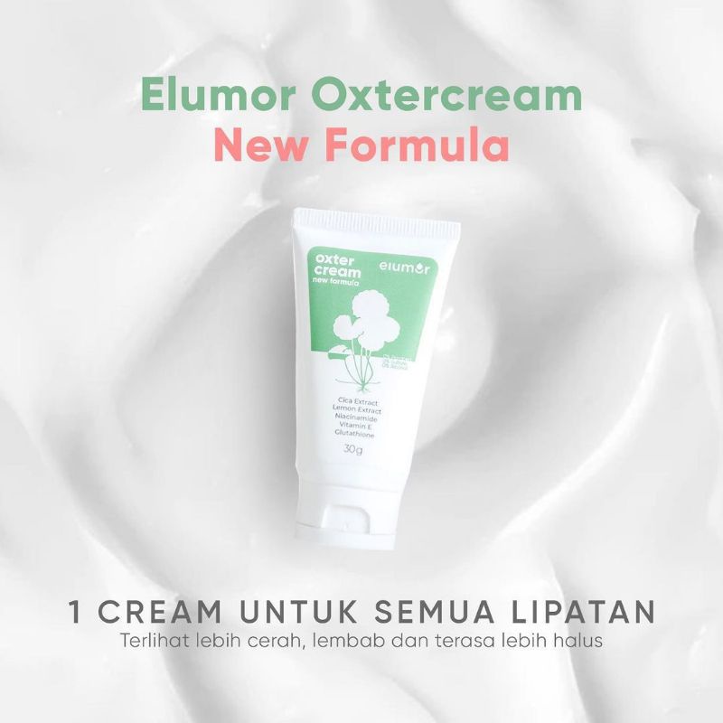 Bisa COD Elumor Oxter Cream Pemutih Ketiak &amp; Selangkangan / Krim Original Elumor