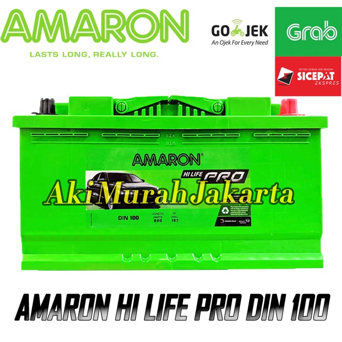 {BEKAS} Aki Mobil Din 100 60044 60038 Amaron Accu Kering 12V / 100Ah Murah