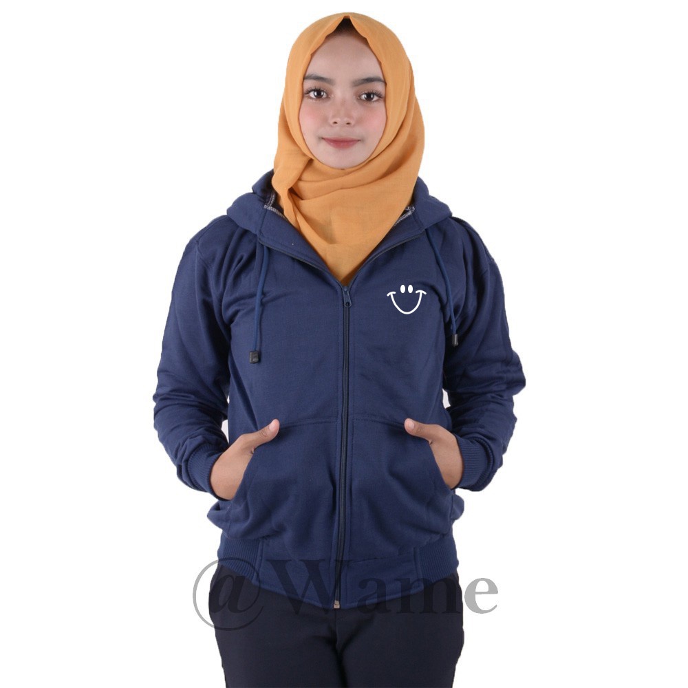 Bomber smile unisex cewek cowok