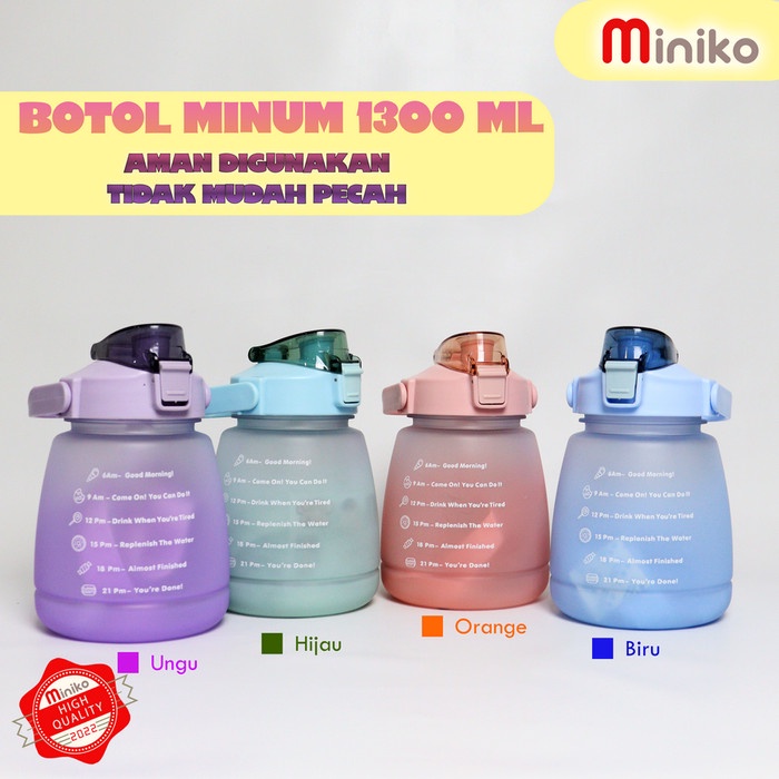 NEW BOTOL MINUM MOTIVASI 1LITER - TUMBLR JUMBO VIRAL - BOTOL MINUM VIRAL #N?