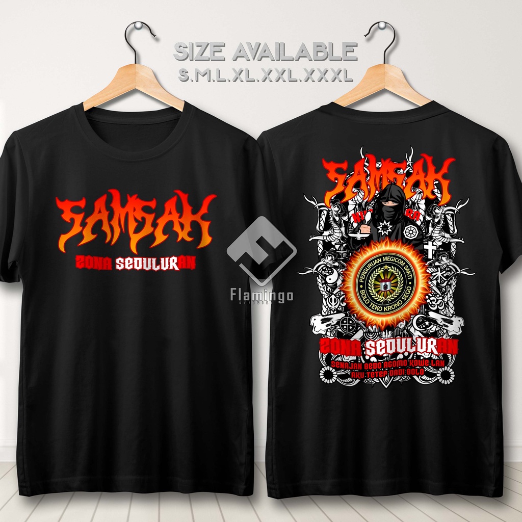 Kaos Magicom Sakti Samsak Zona Seduluran Baju Pasmortal Pasukan Moro Nguntal Megicom Mejikom Sakti -