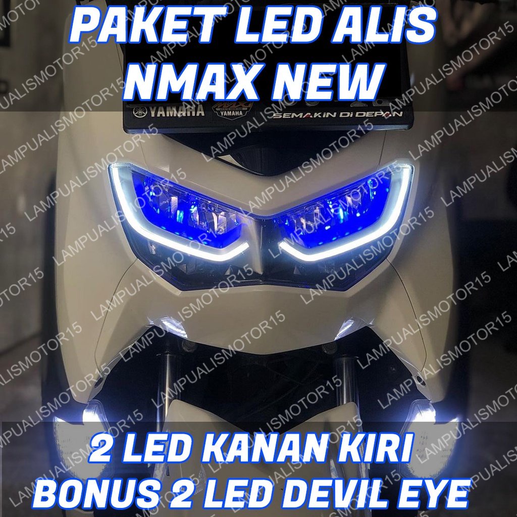 LAMPU ALIS DRL NMAX NEW BONUS DEVIL EYES LAMPU ALIS DRL BONUS DEVIL EYES ALL NEW NMAX 2020 2021 2022