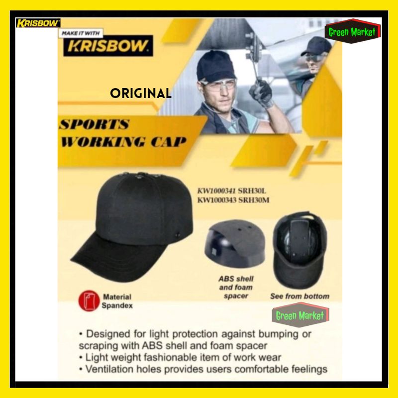 Topi Safety Krisbow || Sport Cap Krisbow || Bump Cap krisbow