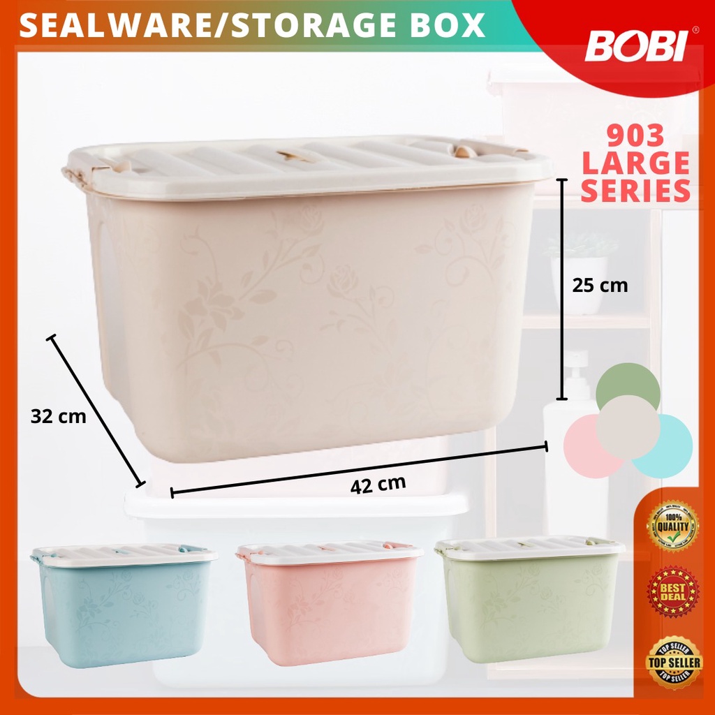 Container Box Penyimpanan Serbaguna / Box Ukuran Besar (Large) uk. 40x30x24 - Kode 903