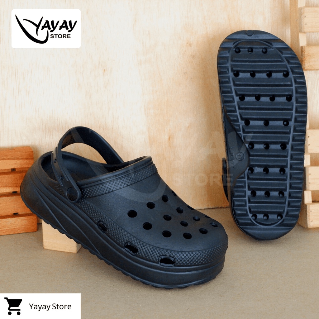 Sandal Korean Style New Model kodok wanita / Sendal Crocs Classic hema Wanita anti slip new arrival