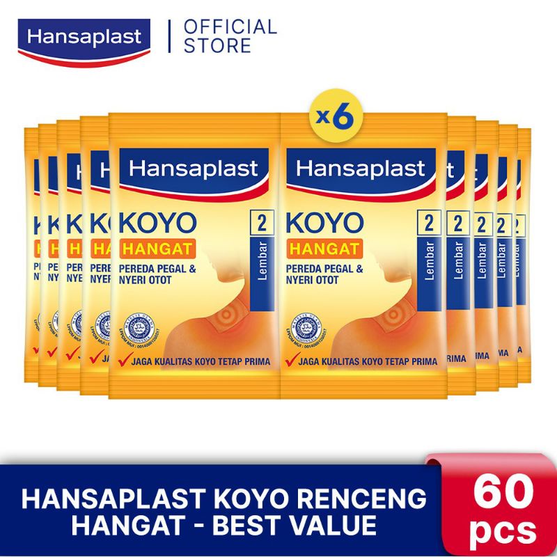 Hansaplast koyo hangat panas pereda nyeri / Koyo hansaplast hangat dan panas