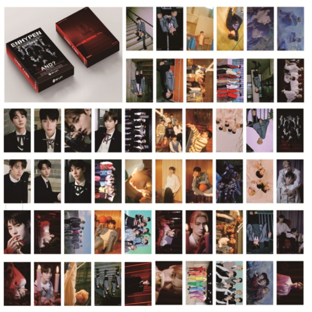 54pcs / set Kartu Lomo Foto Kpop HD Stray Kids ATEEZ GOT7 TWICE NCT 2020 NCT 127