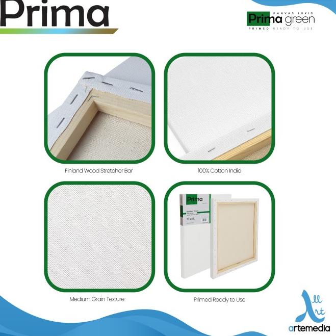 

Kanvas Lukis Prima Green 30x30cm Cotton Canvas