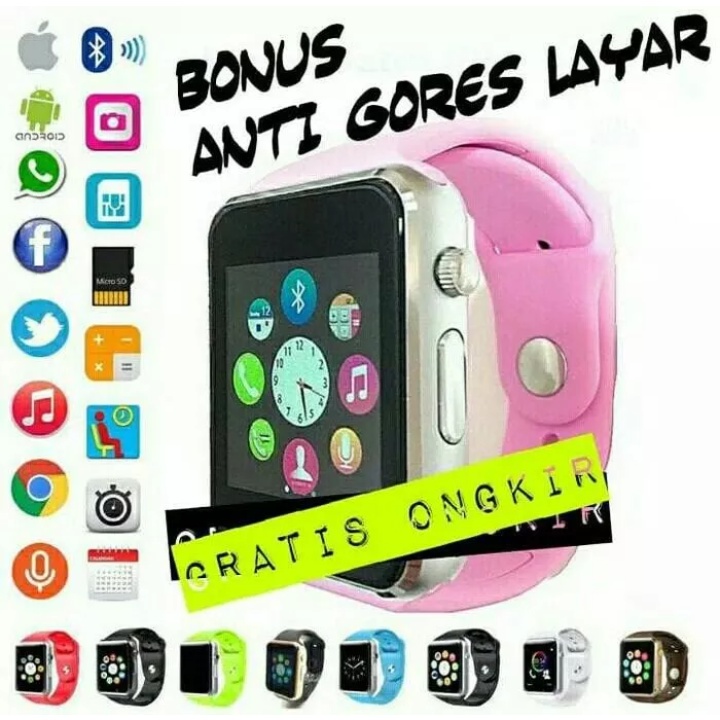 Jam Tangan Hp Canggih Smart Watch Android Termurah Bisa Telpon Sms Internet Game Smartwatch Terbaru 