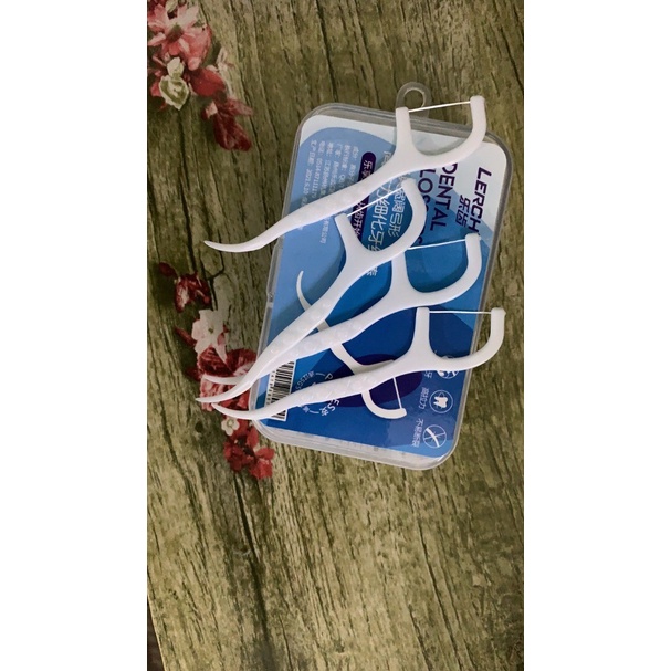 Dental floss benang Busur tusuk gigi pembersih sela gigi LBX isi 50pcs