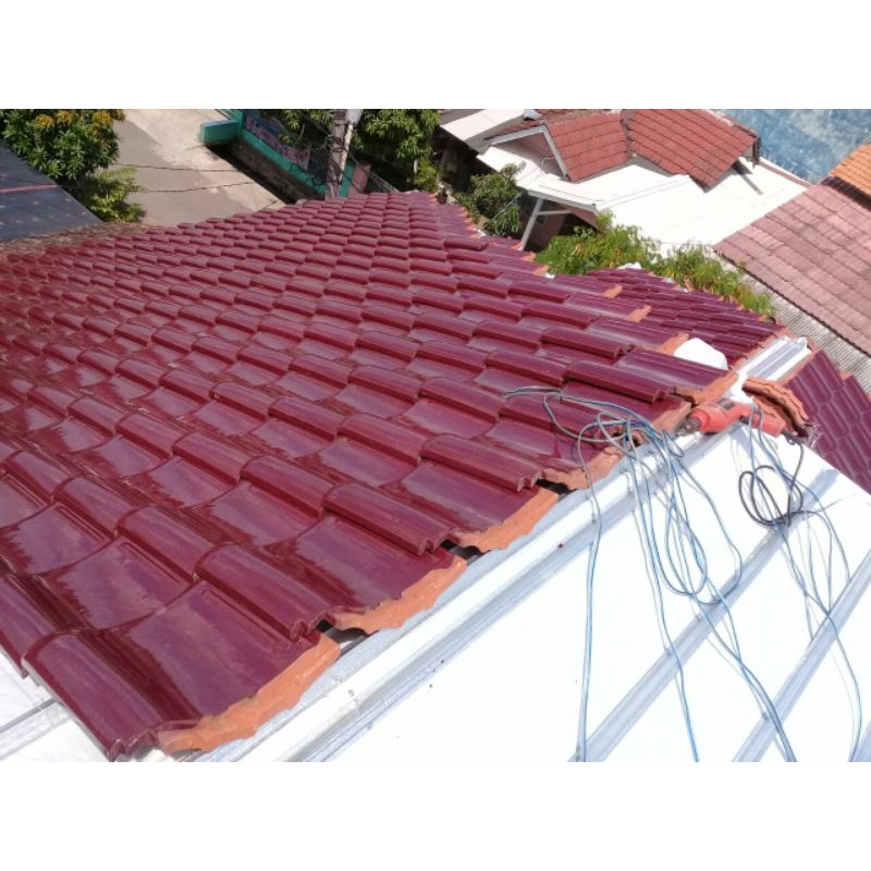 menerima pemasangan atap Rangka Bajaringan/pelafon pvc dan ghysum