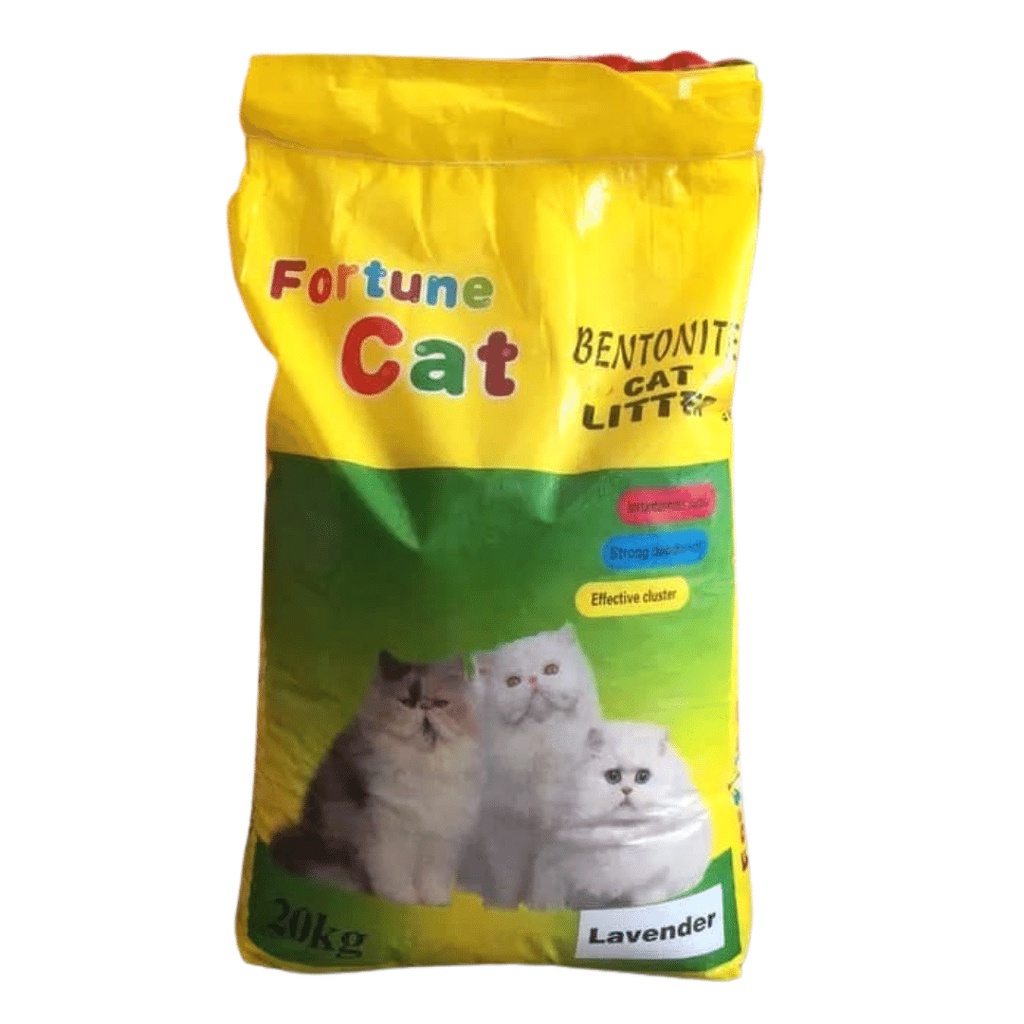 [KHUSUS EKSPEDISI] Fortune Bentonite Cat Litter 20kg Pasir Gumpal Clumping Kucing Wangi 20 kg