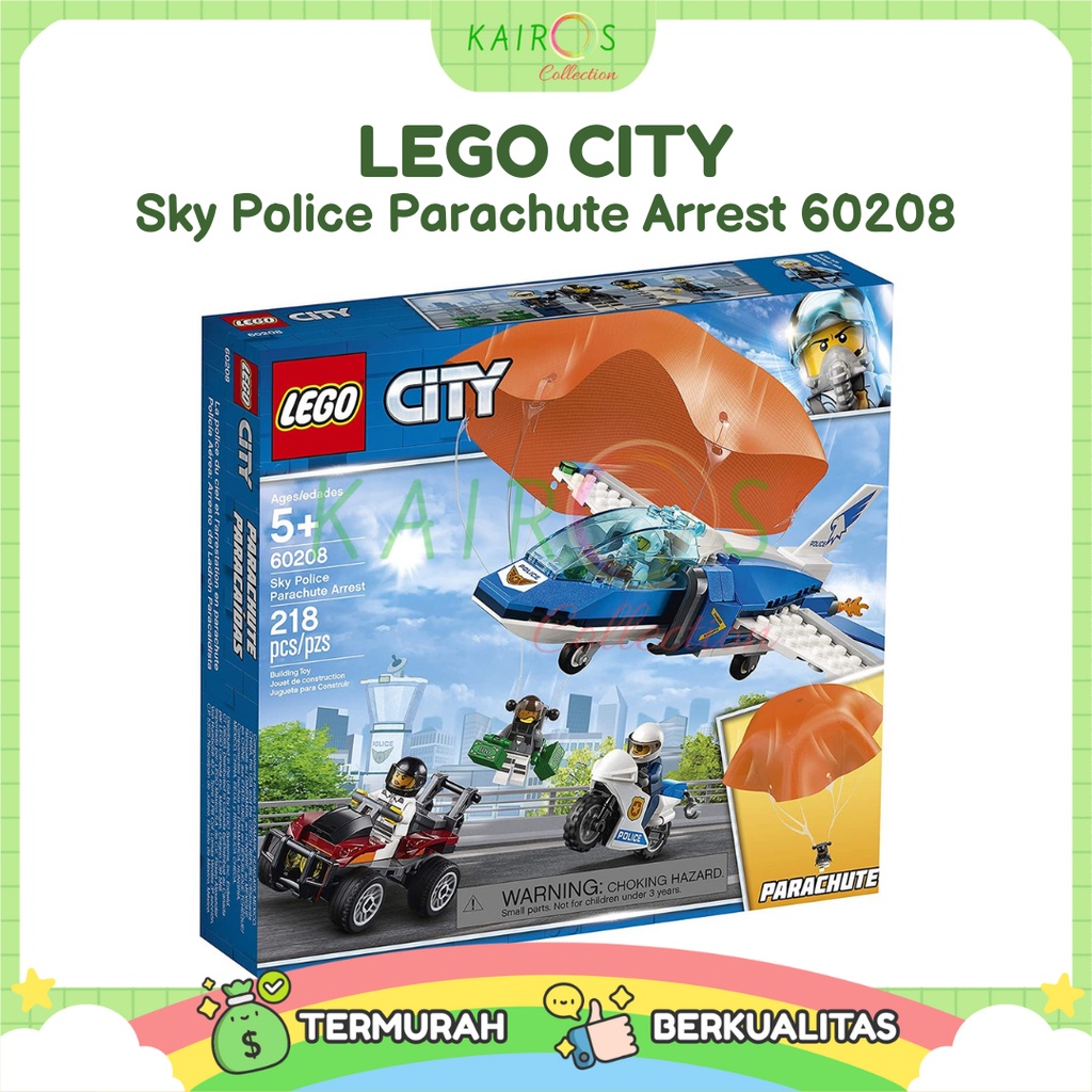 LEGO City Sky Police Parachute Arrest 60208