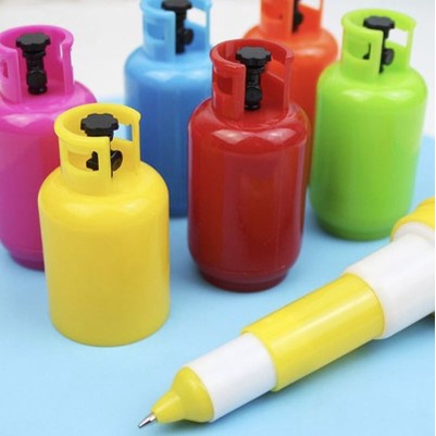 Pulpen Tabung Gas Lucu Souvenir Gas Cylinder Telescopic Ballpoint Pen