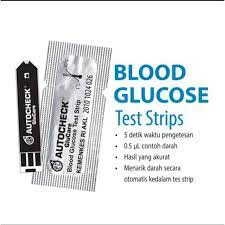 STRIP AUTOCHECK GLUCARE GLUCOSE / STRIP AUTOCHECK GULA DARAH ISI 50 HARGA MUMER 100% ORIGINAL
