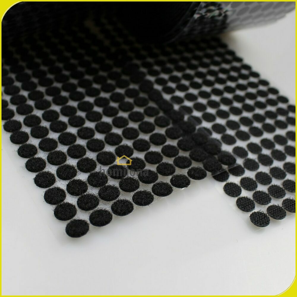 Lakban Dots Velcro Hook and Loop Magic Sticker 450 Pairs 10 mm NIKTO Tape