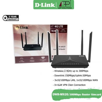 D-LINK DWR-M920 Modem Router LTE 4G N300