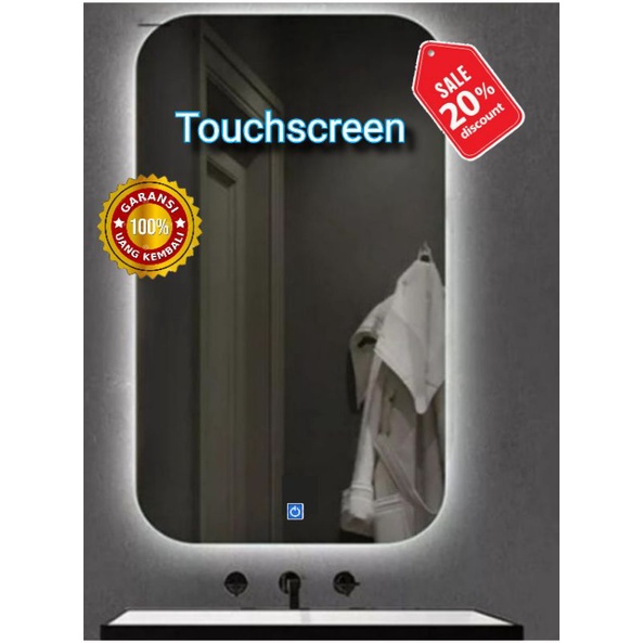 NEW PRODUK Cermin Touchscreen LED / Cermin Wastafel/ Cermin Kamar mandi
