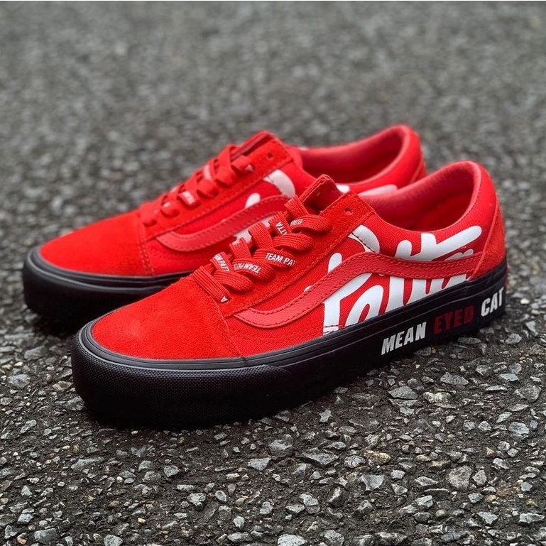 VANS VAULT OLDSKOOL RED LX X @patta_nl “MEAN EYED CAT 2021” ORIGINAL 100%