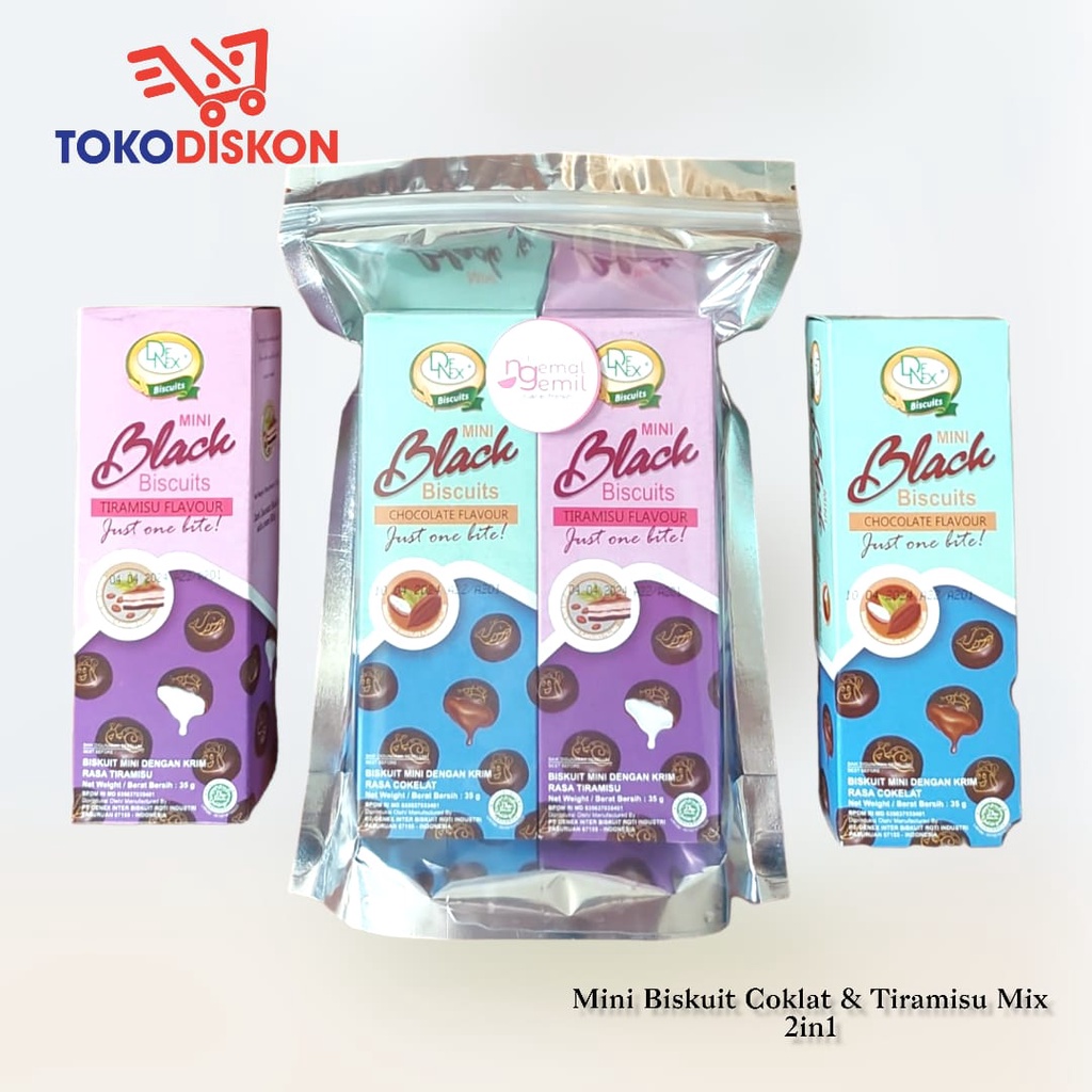 

Mini Biscuit Coklat Mini Rasa Coklat & Tiramisu Mix 2in1 Kualitas Premium