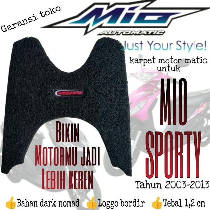 karpet motor matic yamaha mio sporty karbu/smile bahan nomad/mie