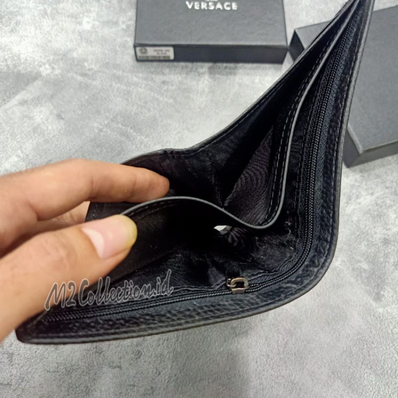 Dompet Versace Leather Dompet Pria Kulit Asli Premium Quality