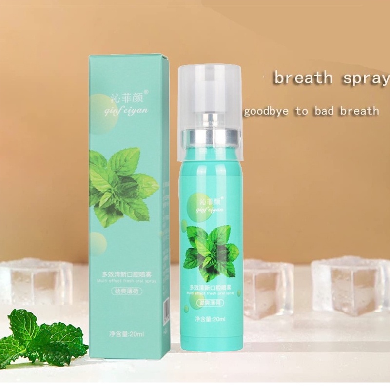 Beauty Jaya - Spray Penghilang Bau Mulut Ampuh / Qinfeiyan Spray Anti Bau Mulut Pengharum Penyegar Nafas Mulut Paling Tahan Lama Berhari-Hari