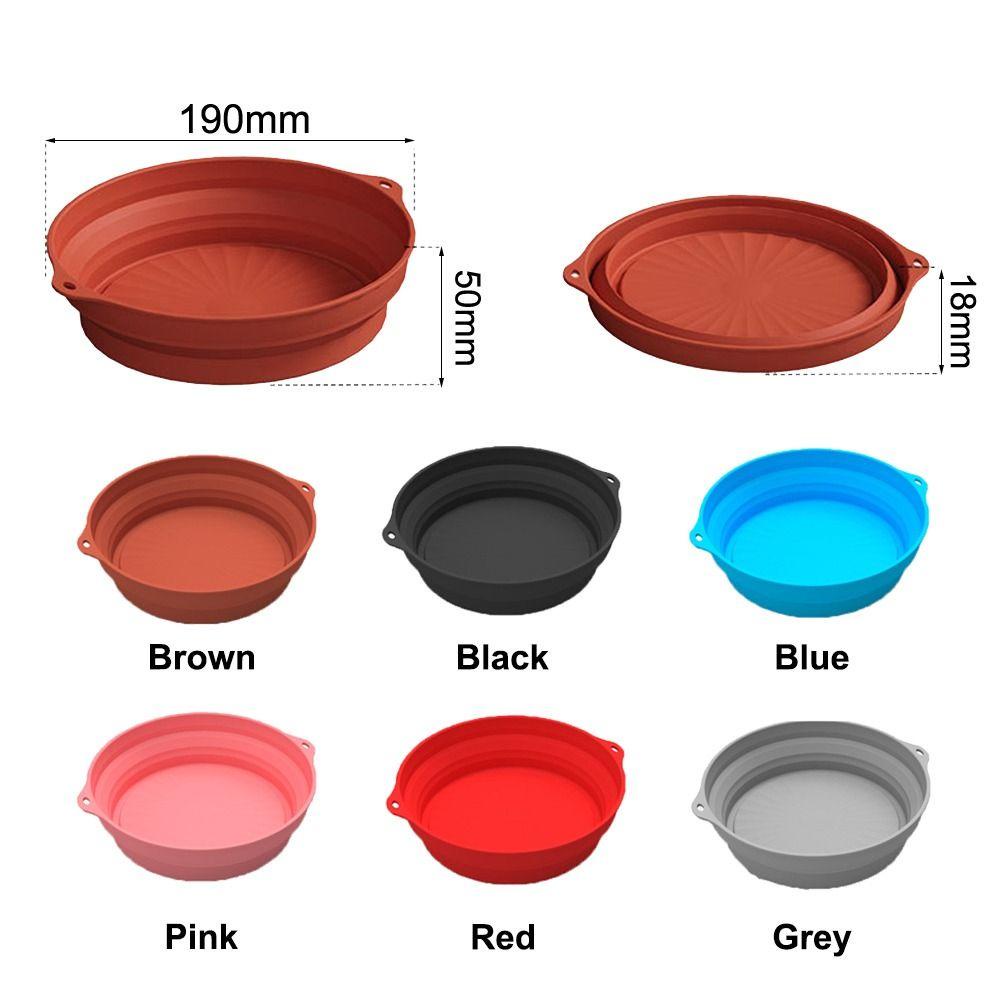 Solighter Round Silicone Pot Soft Cooking Reusable Pizza Plate Baking Basket