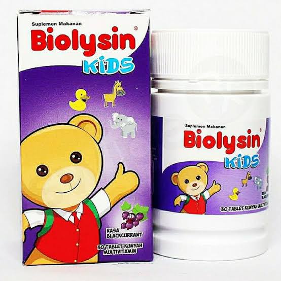 BIOLYSIN KIDS Tablet Hisap Multivitamin Anak 30 Tablet Kunyah ORIGINAL-BPOM
