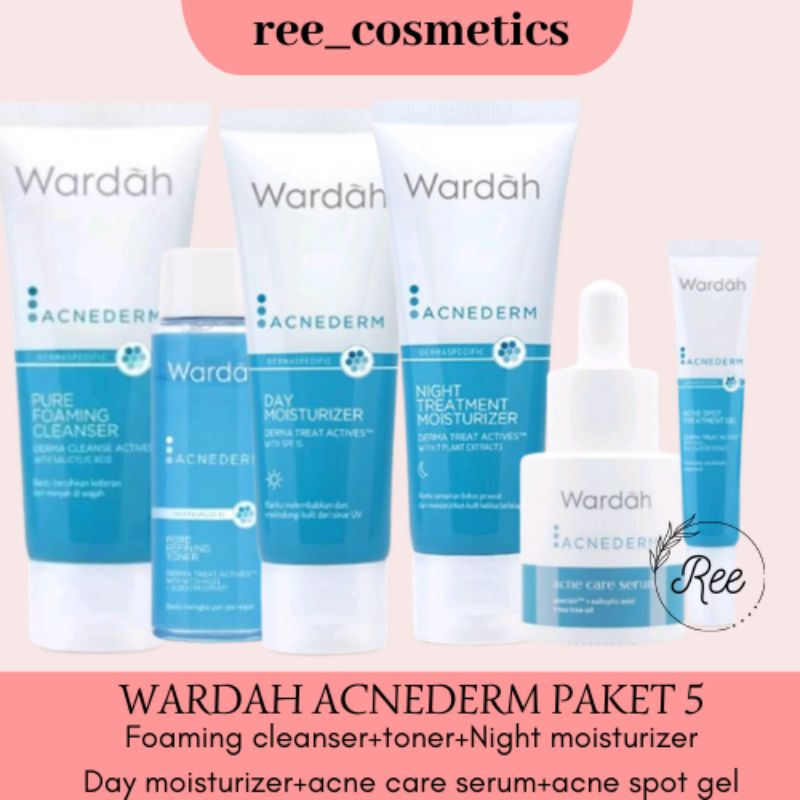 Wardah Acnederm Series 1 Paket Lengkap Murah
