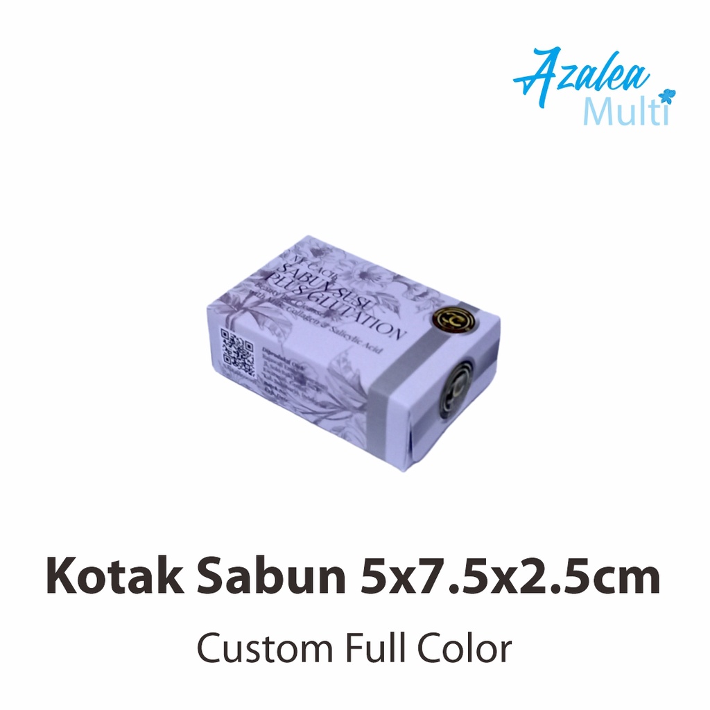 

Kotak Sabun Custom 5x7.5x2.5cm Cetak Full Color - Kotak Produk Custom - Kemasan Produk Custom