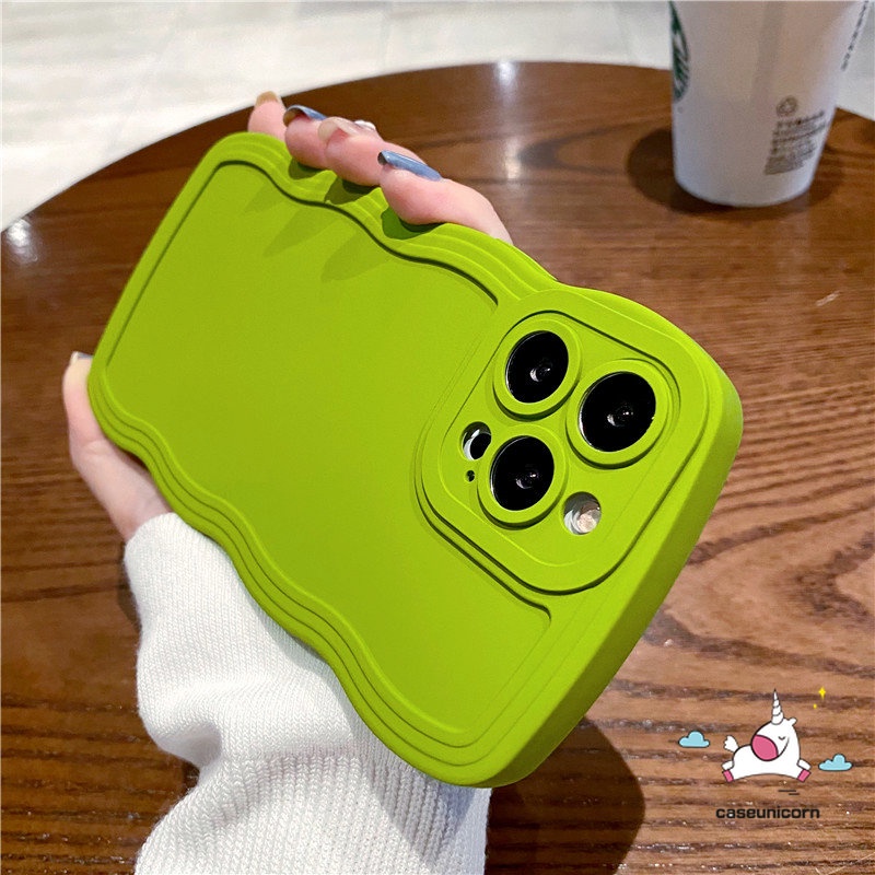 Casing Warna Permen Padat Simple Mewah Realme C55 C53 C12 10 C33 C30 C25 C15 C35 C25s C25Y C11 C21Y C20 8 8i 7 7i 9 8pro C3 9i 9pro+ 6i 5i 5s C1 C2 Shockproof Wave Edge Lembut Sarung