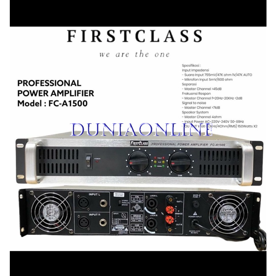 Power Ampli Firstclass FC-A1500 Ampli FC-A 1500 FCA1500