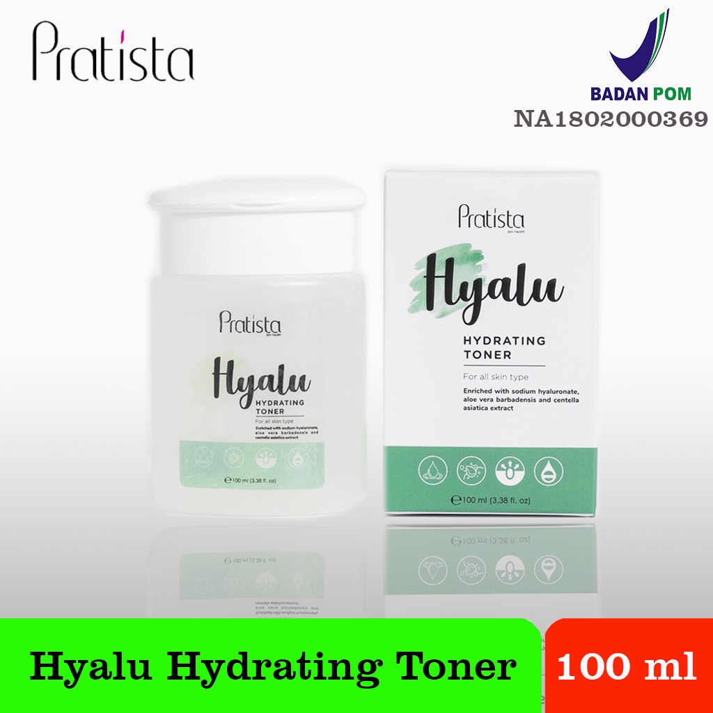 Toner wajah glowing hyalu hydrating toner perawatan untuk wajah merah toner pratista ori dan BPOM