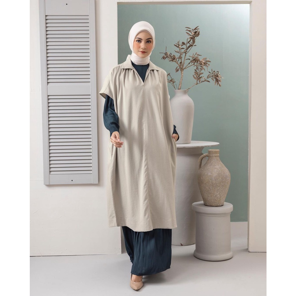 Heaven Lights Sora Blouse Latte | Lime Size M/L