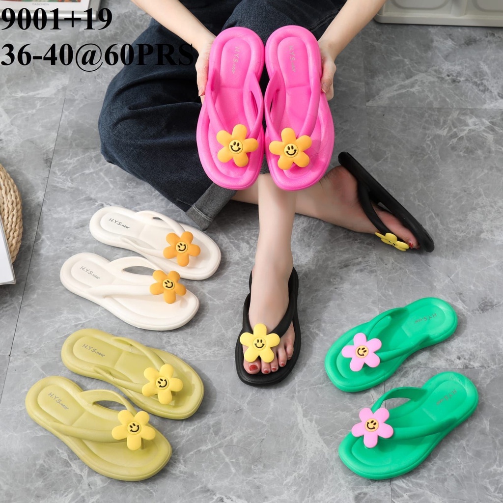 PROMO NGABISIN STOCK !!! Sandal Jelly Eva BUNGA MATAHARI Korean Import Jelly Soft Slipper Anti Slip Elastic Empuk PVC