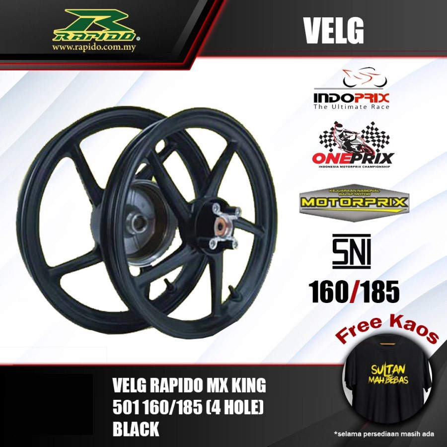 velg rapido mx king 501 4 Hole
