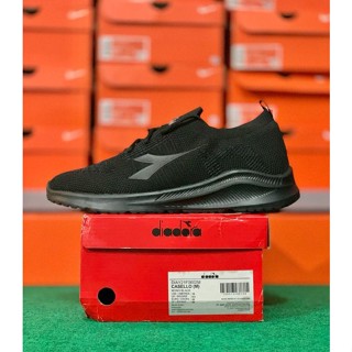 sepatu diadora running full black