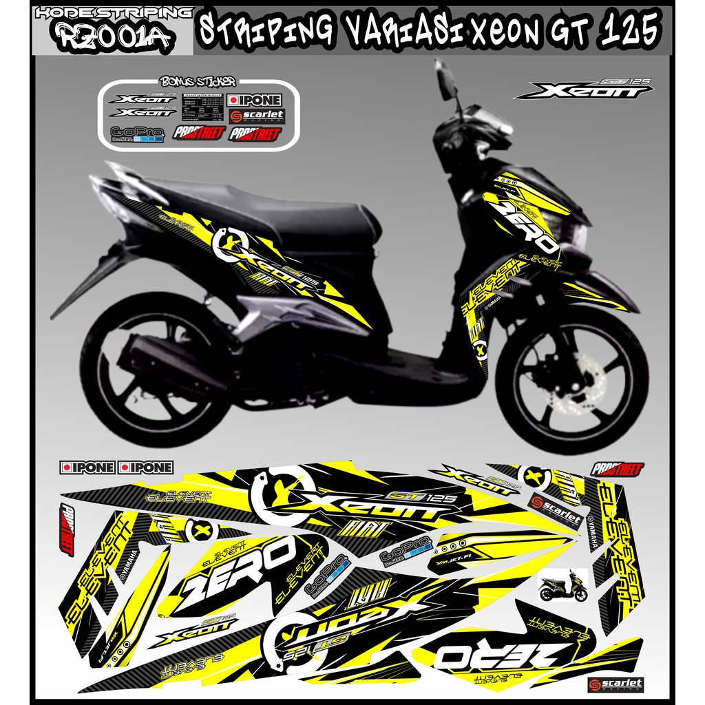 striping xeon gt 125 / decal xeon gt 125 / variasi xeon gt 125