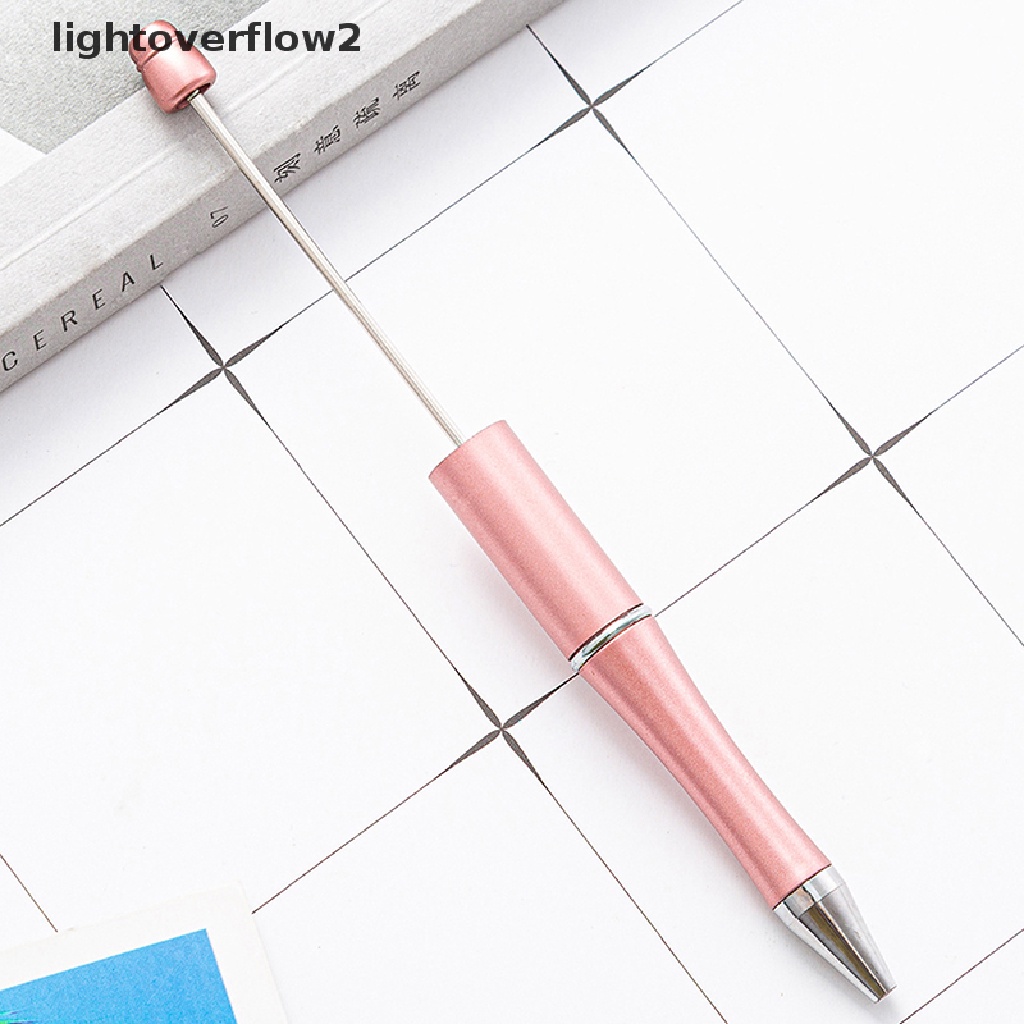 (lightoverflow2) Pulpen Dengan Manik-Manik Bahan Plastik Untuk Anak-Anak