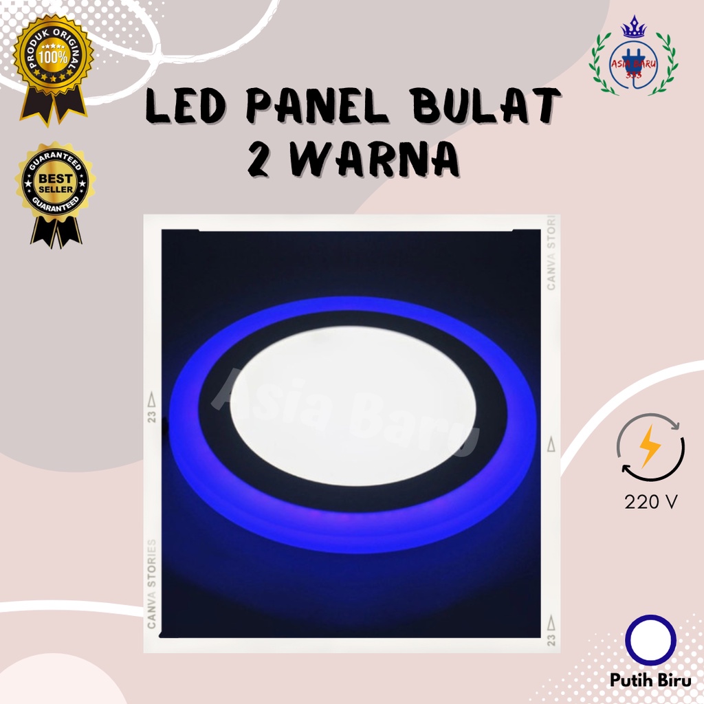 LED Panel Bulat 2 Warna