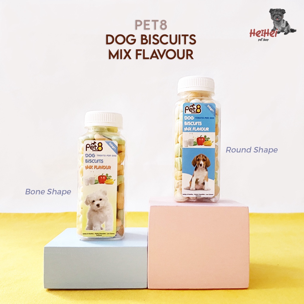 Pet8 Dog Biscuit 110 gr - Snack Anjing Biskuit - Dog Snack - Makanan Cemilan Anjing - Dog Treats