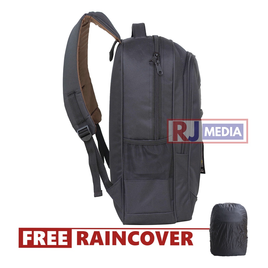 Tas Ransel Sekolah Rebound Warna Hitam List Silver TERBARU Backpack SMP SMA Kuliah Kerja Cowok Cewek Pria Wanita Bonus Raincover Laptop In Bahan Kuat Awet Jahitan Tahan Lama Kualitas Ekspor