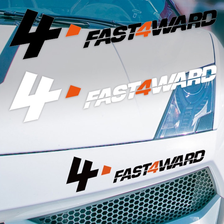 JDM FAST4WARD Stiker Balap Garis Lurus Stiker Mobil Kaca Depan Pintu Bumper Body Decoration Midnight Decal Untuk Honda