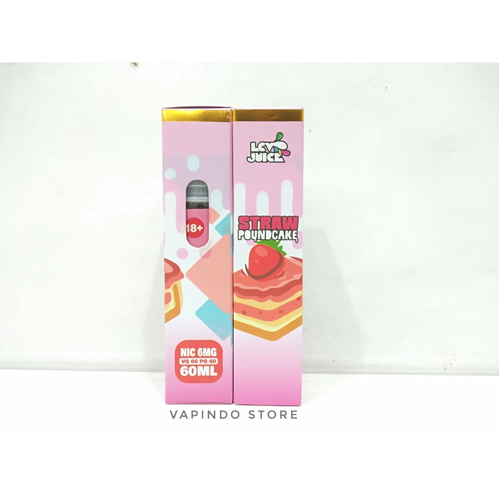 [6MG] LCV STRAWBERRY POUNDCAKE 60ML STRAW KING BREWERY E LIQUID VAPE