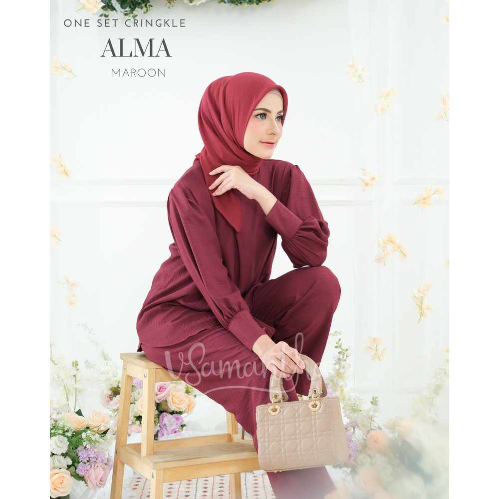 One Set Wanita Crinkle Airflow Alma