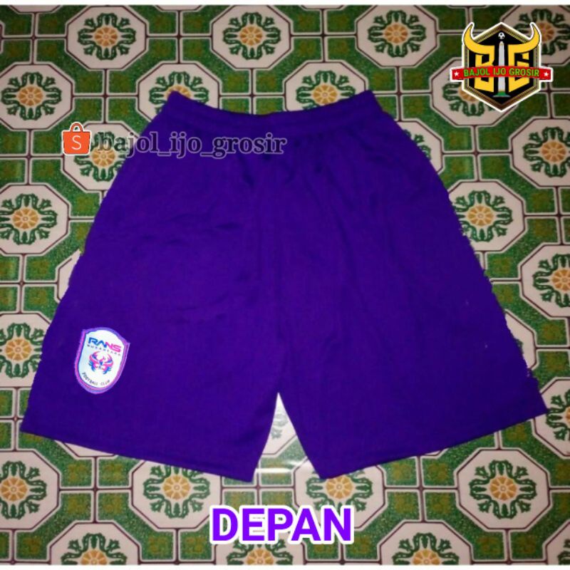 Celana Bola RANS NUSANTARA United FC Home 2022 - 2023 BRI Liga 1 UNGU Terbaru Lokal