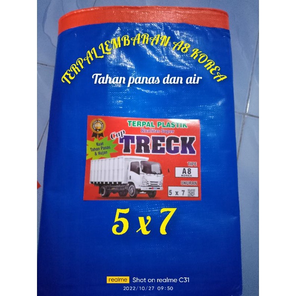 terpal plastik lembaran terpal tenda terpal truk A8 5x7