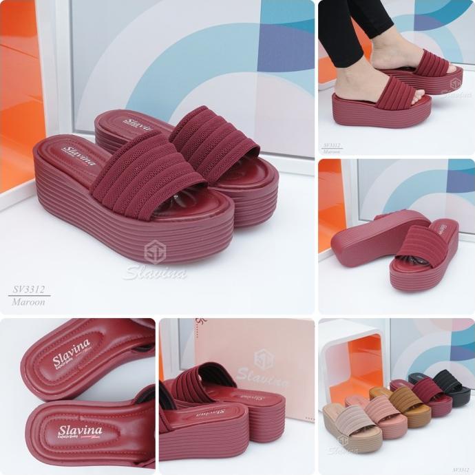 SANDAL WANITA SLAVINA WEDGES SERIES SV3312 FH5646FG4D
