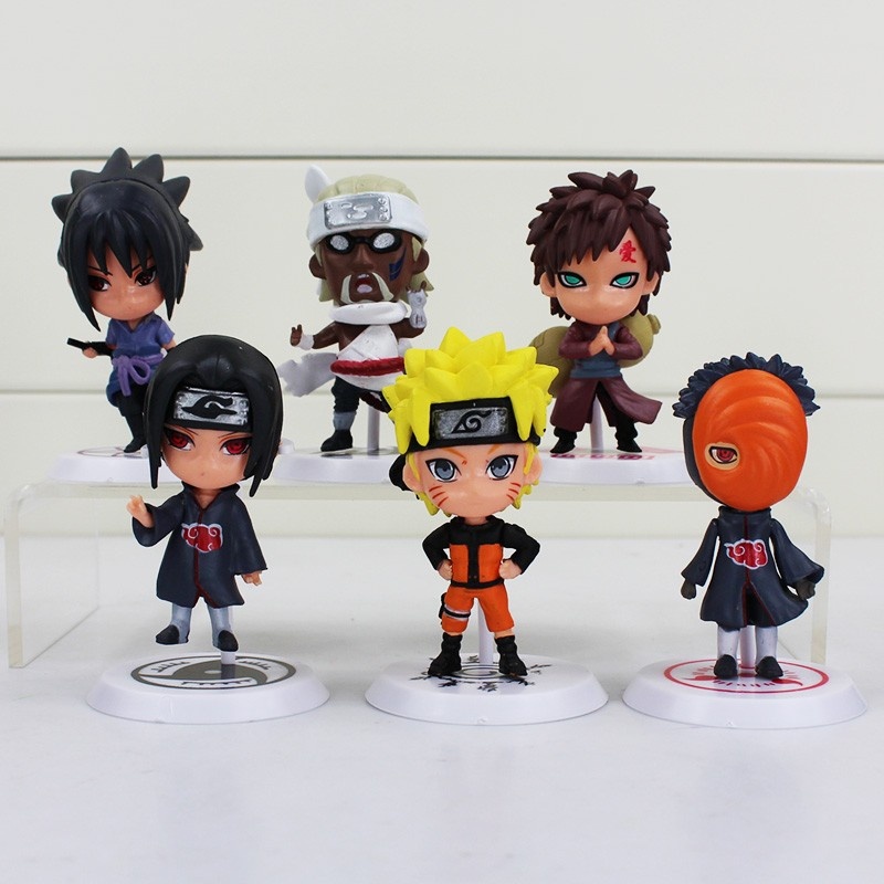 Mainan Anak Action Figure Naruto 6 PCS / koleksi action figure / koleksi naruto /wibu /anime /mainan